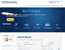 Tablet Screenshot of intercargo.com