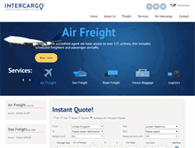 Tablet Screenshot of intercargo.co.uk